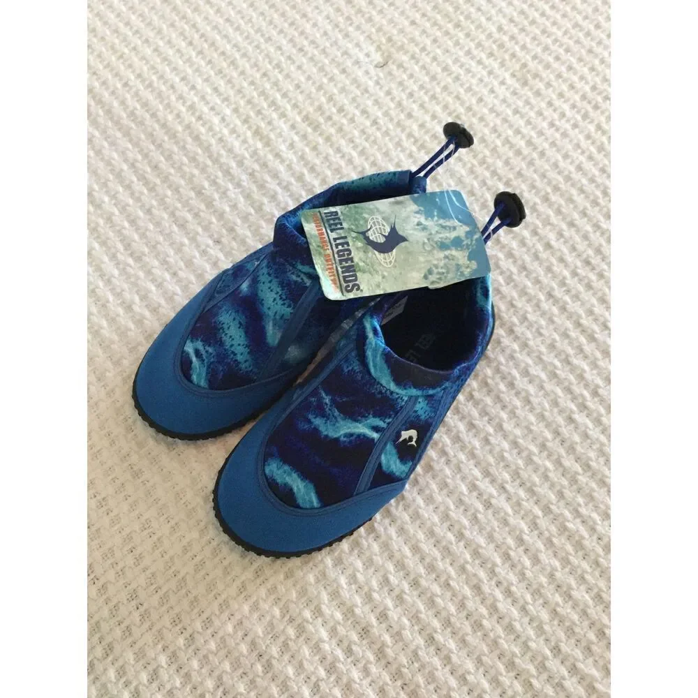 Reel Legends BOY’S Size 4 Blue GULF K Water Shoes